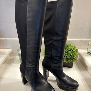 Mix No. 6 Black Tall Heeled Boots